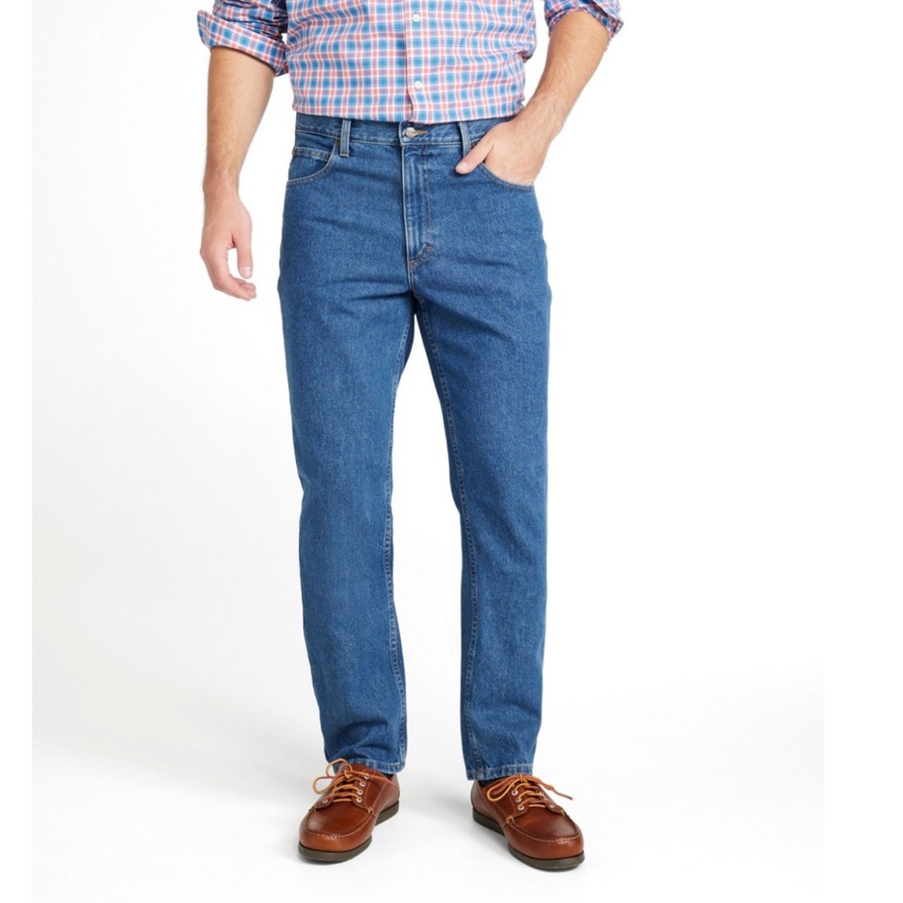 L.L.Bean Classic Fit Straight Leg Jeans - 36x34